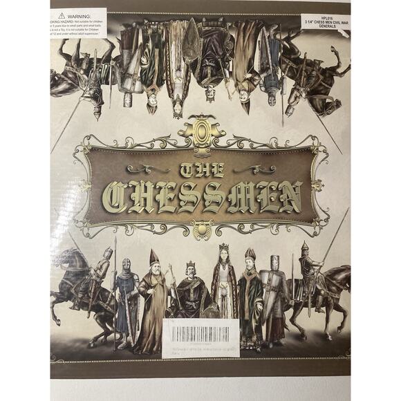 The Chessmen American Civil War Chess Piece Set - HPL016 - War Generals - 3.25" - Picture 2 of 4